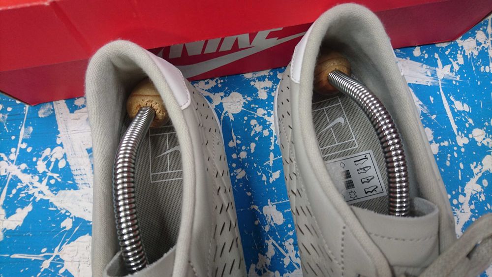 Buty Nike All Court 2 Low Leather Pale Grey White R.44,5