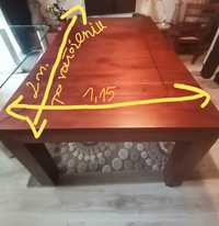 Stół rozkładany z drewna