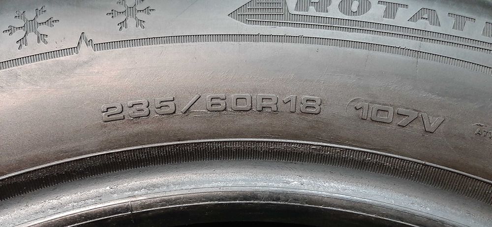 Opony Zimowe 235/60/18 Dunlop Winter Sport 5 SUV 6-6,5mm. / Montaż