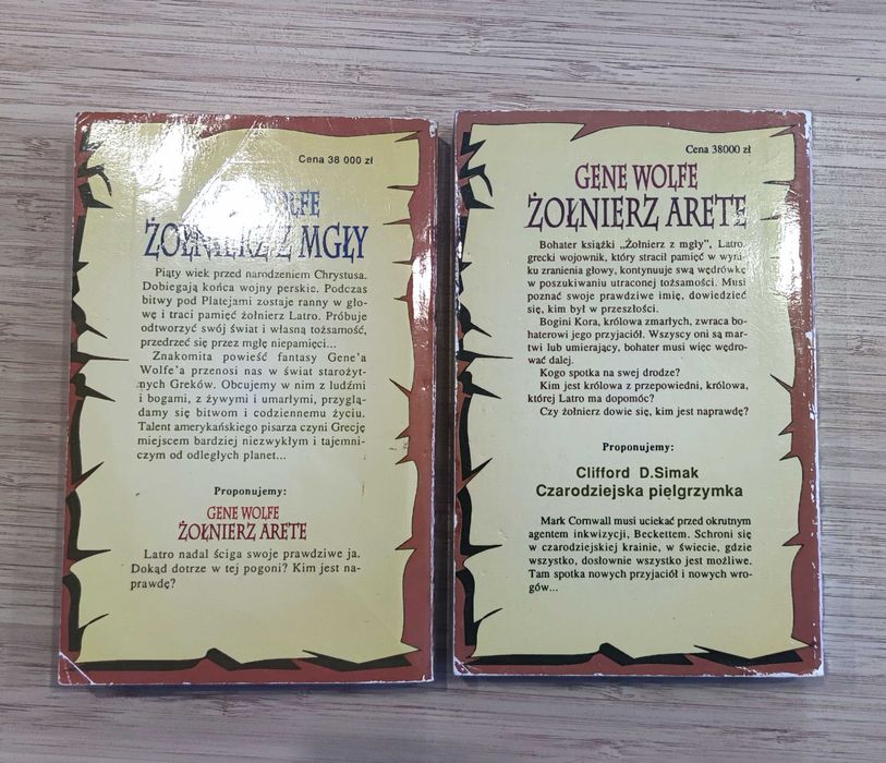 Latro - Żołnierz Arete - Żołnierz z Mgły - Gene Wolfe - komplet