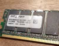 Memória RAM  512MB PC3200 CL3