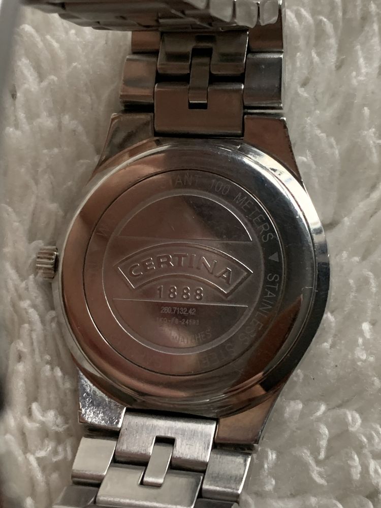 Zegarek Certina DS Quartz   37mm stalowa szafir