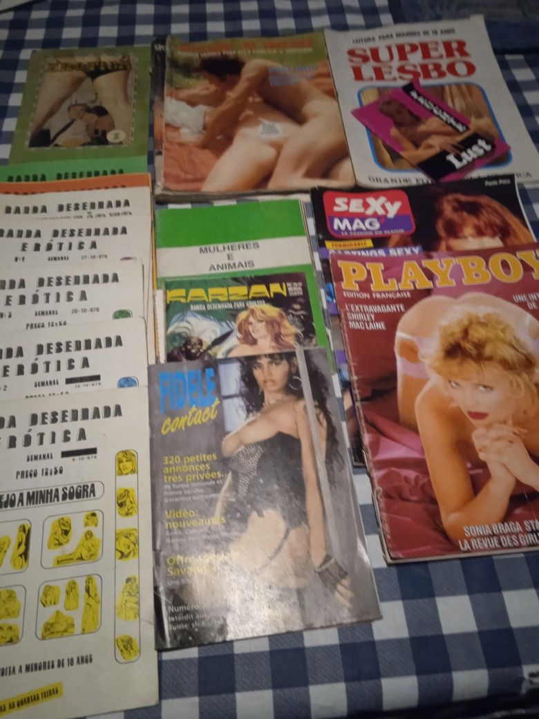 Revistas de pornografia, antigas anos 70