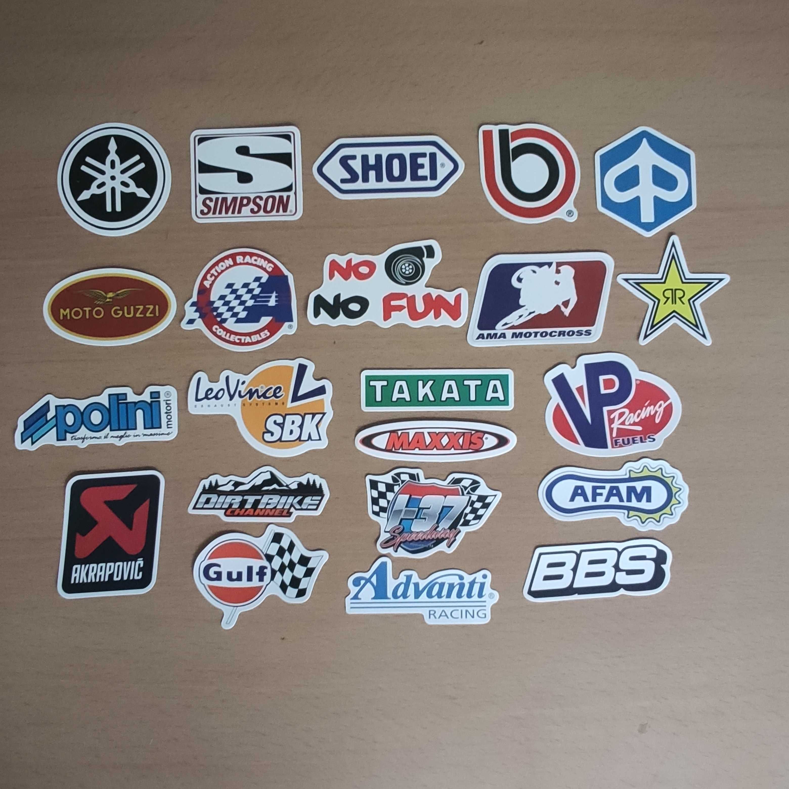 100 Stickers Autocolantes Motas Motard Brands