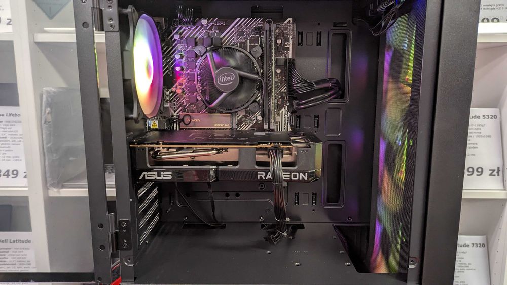 OD RĘKI Nowy Komputer Gamingowy Intel i5 16GB 1TB RX 7600 W11 Faktura