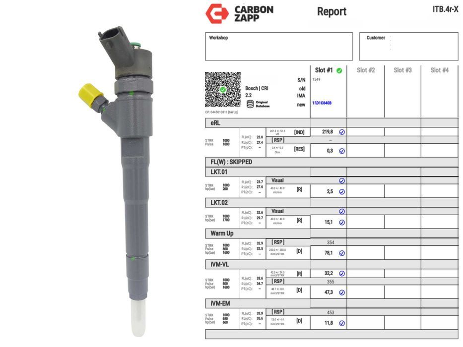 Regenerowany wtryskiwacz 0445.110.418 Bosch Fiat Iveco