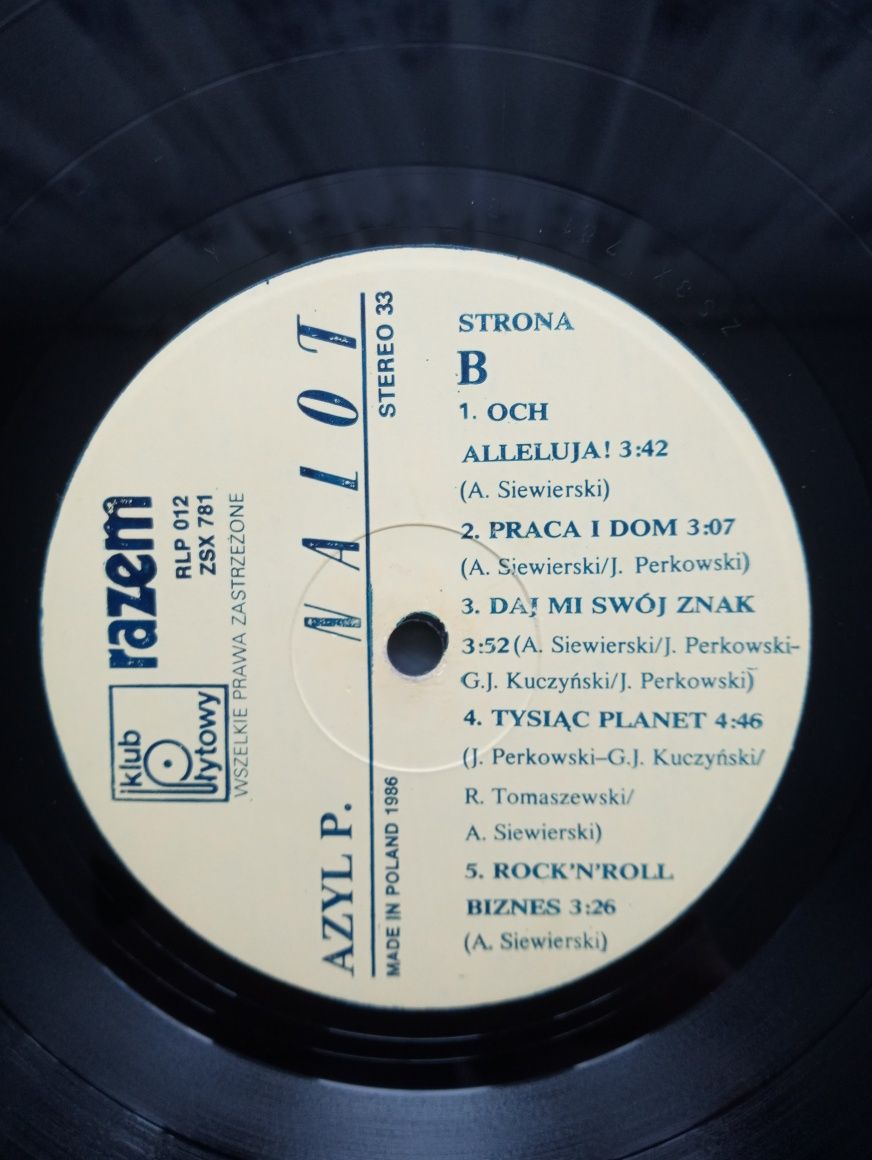 Azyl P-Nalot-LP-winyl,vinyl,płyty