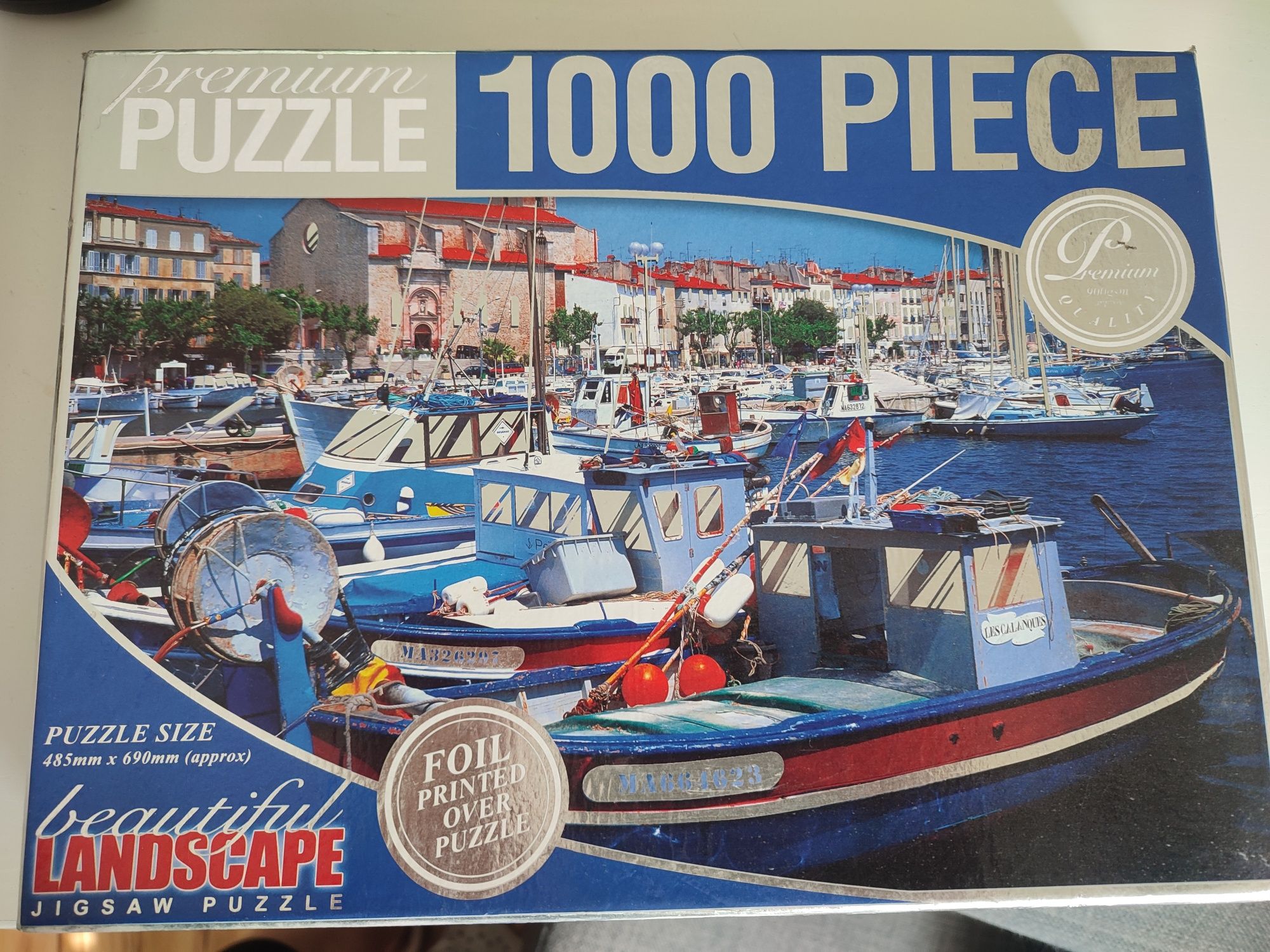 Puzzle 1000 części łodzie ,kutry - NOWE- na prezent