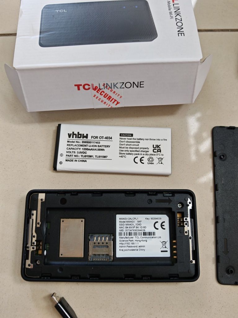 Router mobilny TCL Linkzone nowa bateria LTE 4G przenośny internet wif