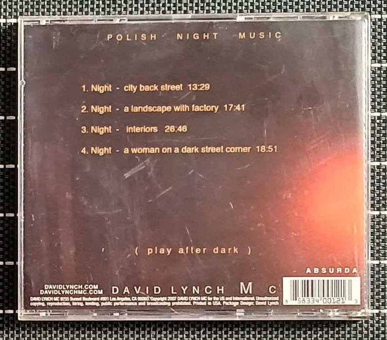 Marek Zebrowski & David Lynch - Polish Night Music - CD Bom Estado
