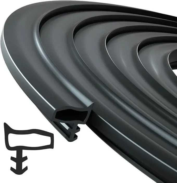 15 m czarna uszczelka do drzwi okien