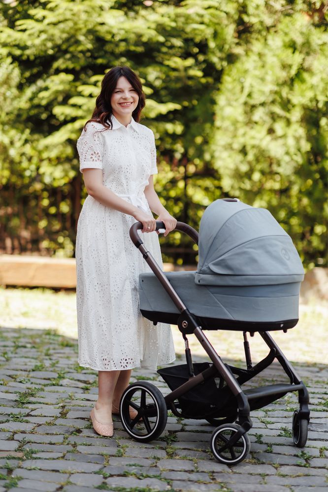 Візочок 2 в 1 cybex balios s lux sky blue