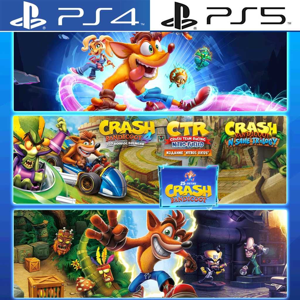 Crash Bandicoot 4: It's About Time PS4/PS5 Team Racing Nitro-Fueled