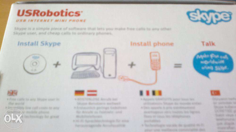 USRobotics Telefone Skype Usb (NOVO)