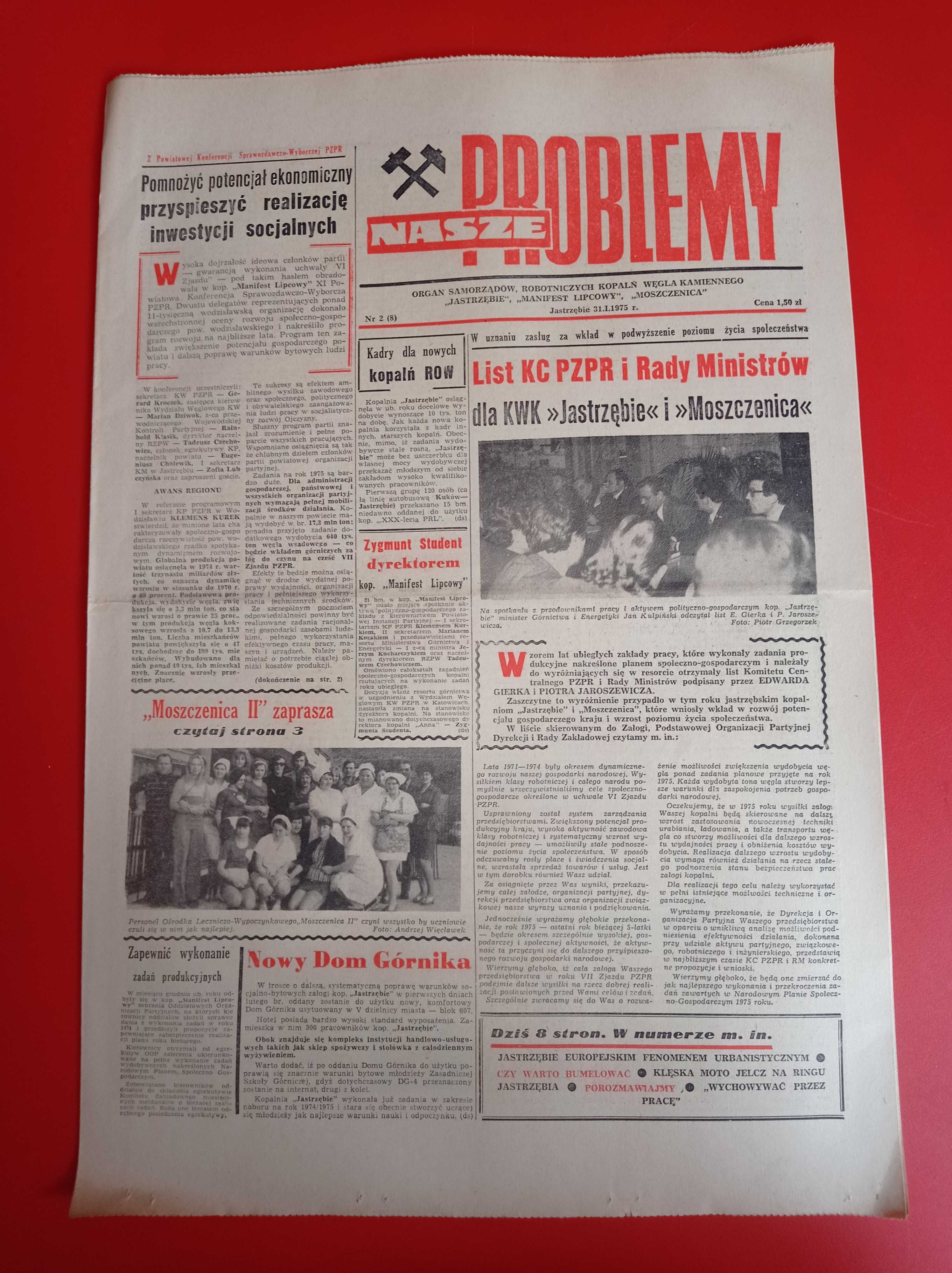 Nasze problemy, Jastrzębie, nr 2, 31 stycznia 1975