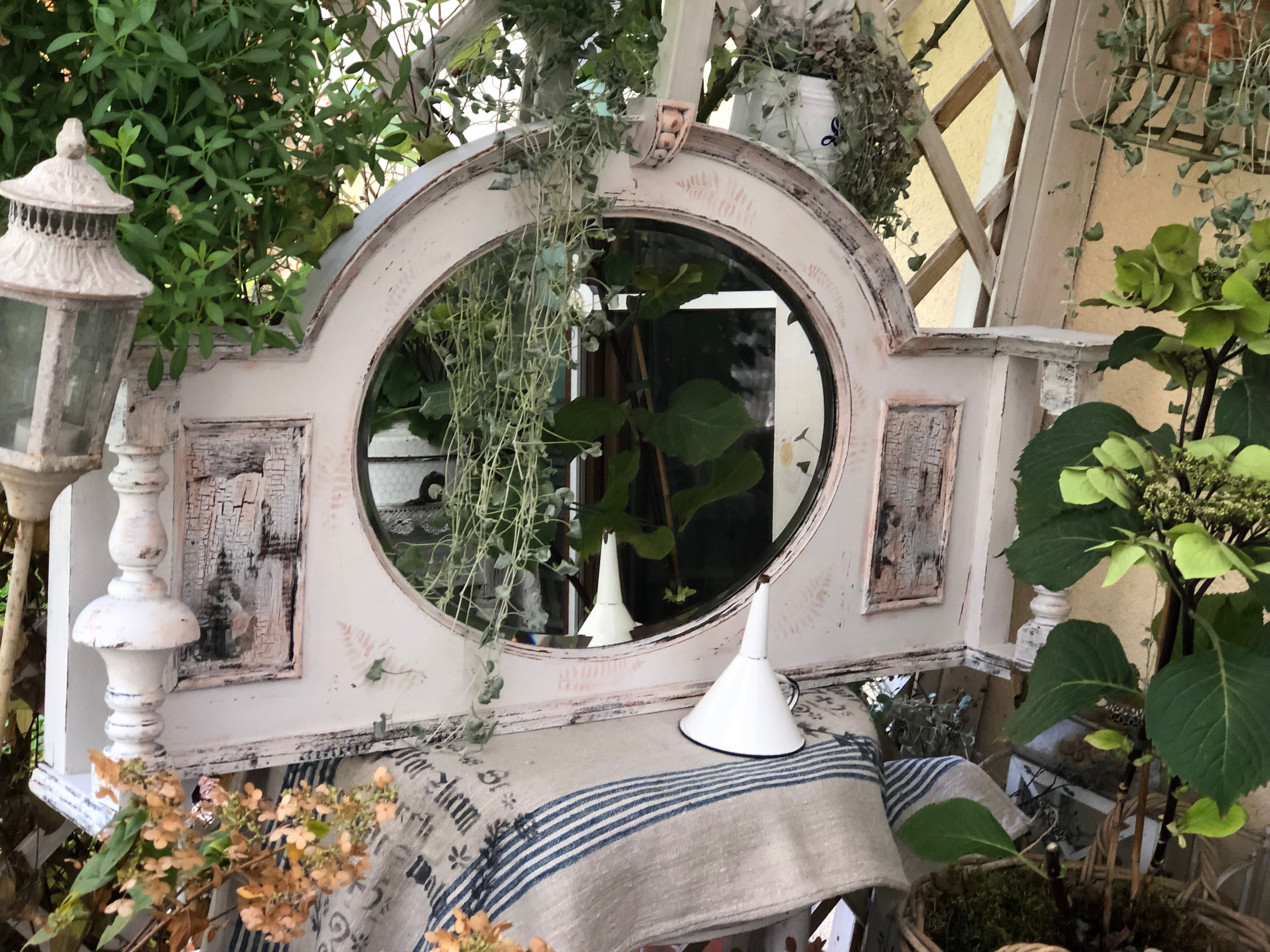 PROMOCJA Lustro vintage nadstawka Shabby chic