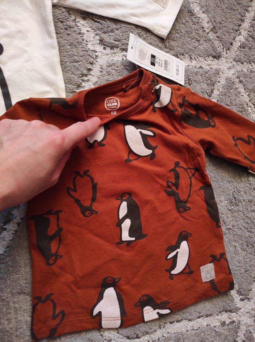 Bluzki niemowlęce 68 nowe smyk