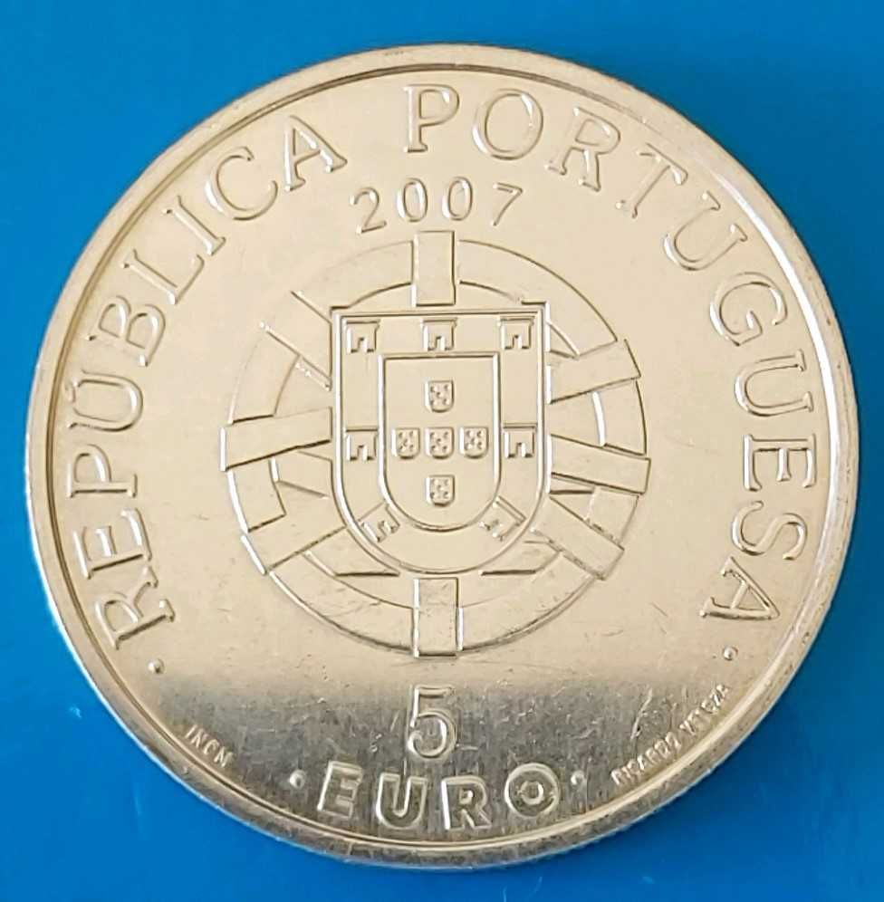 5 Euros de 2007, Portugal, Floresta Laurissilva da Madeira,  da UNESCO
