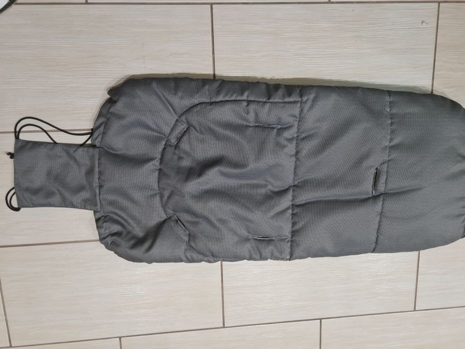 Śpiwór na sanki szaro żółty