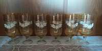 Szkło stare szampanowki, komplet, kolekcja prl kieliszki wysokie