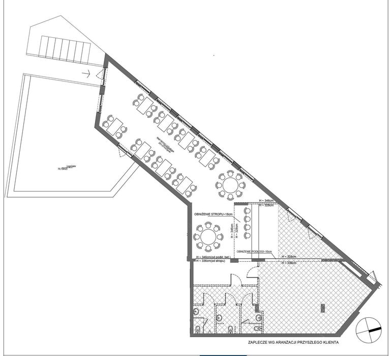 Lokal usługowy z ogródkiem, nadaje się na ciężką gastronomię