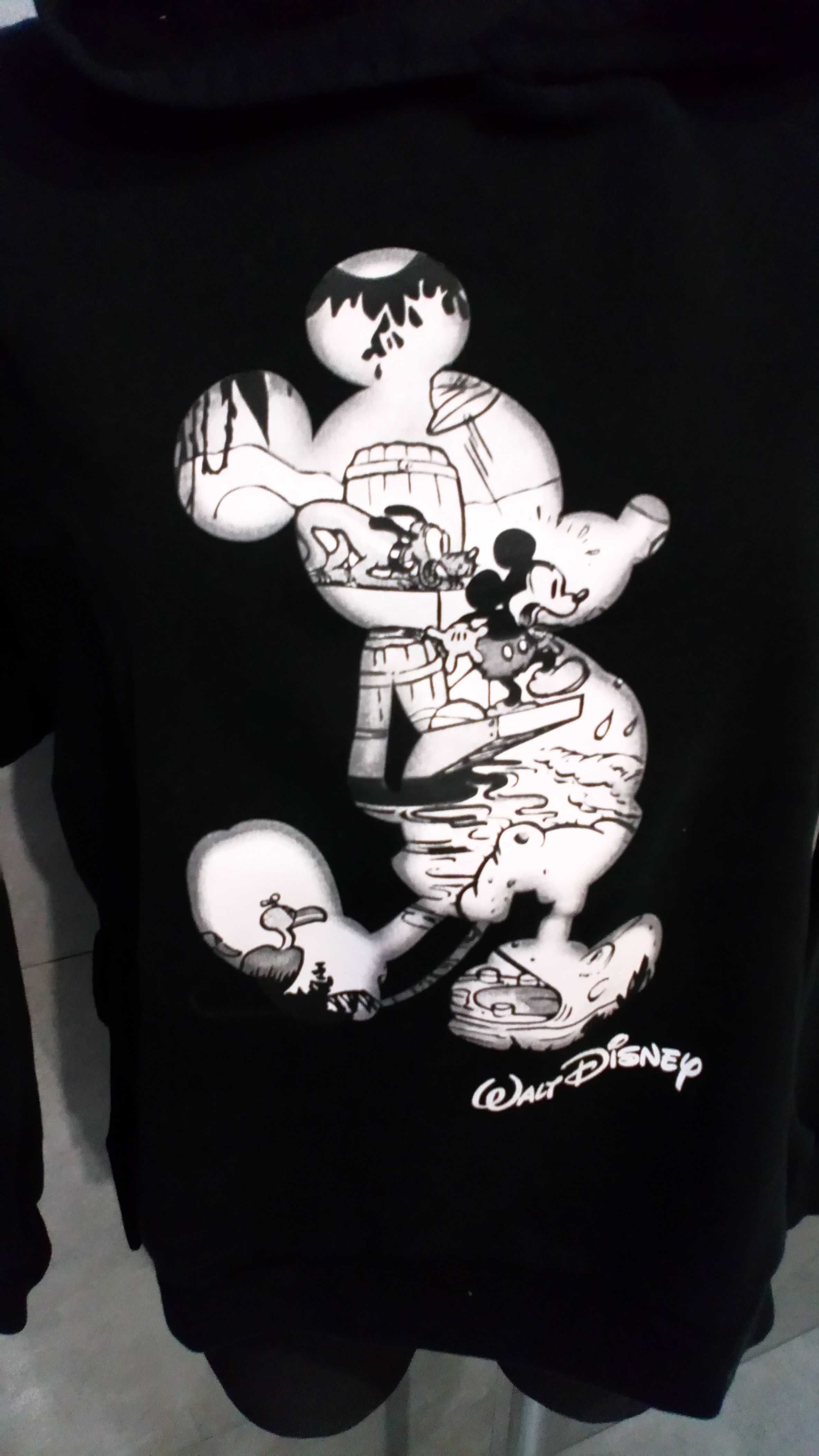 Disney czarna bluza Mickey Mouse r. XS/S