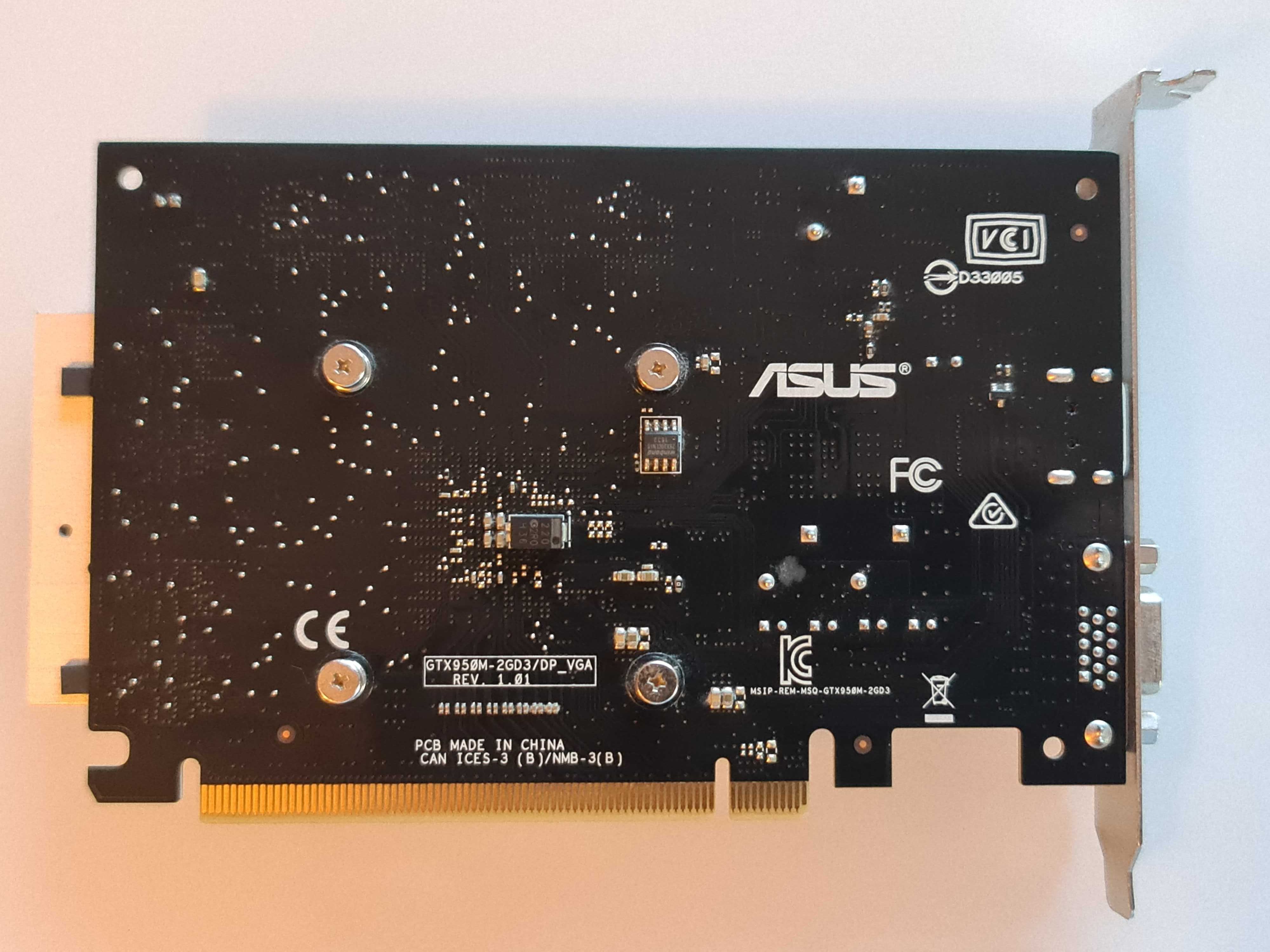 placa gráfica Asus GTX950M-2GD3/DP VGA Nova
