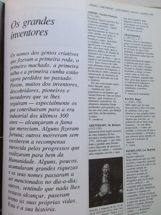 História dos Grandes Inventos - - - - - Enciclopédia
