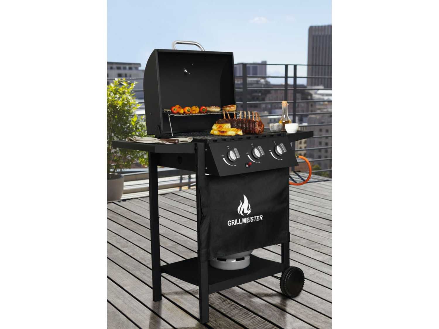 GRILLMEISTER Grill gazowy 3 palniki 9 kW  NOWY