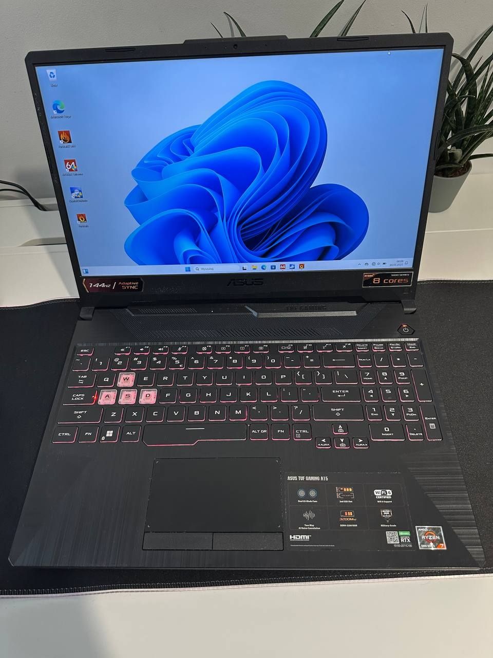 RTX 3060 6gb + R7-5800H • Asus tuf 15,6" 144hz •16gb/512 ssd