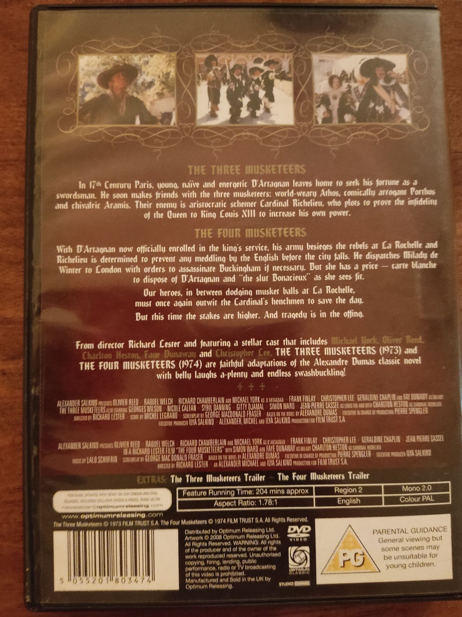 The musketeers dvd