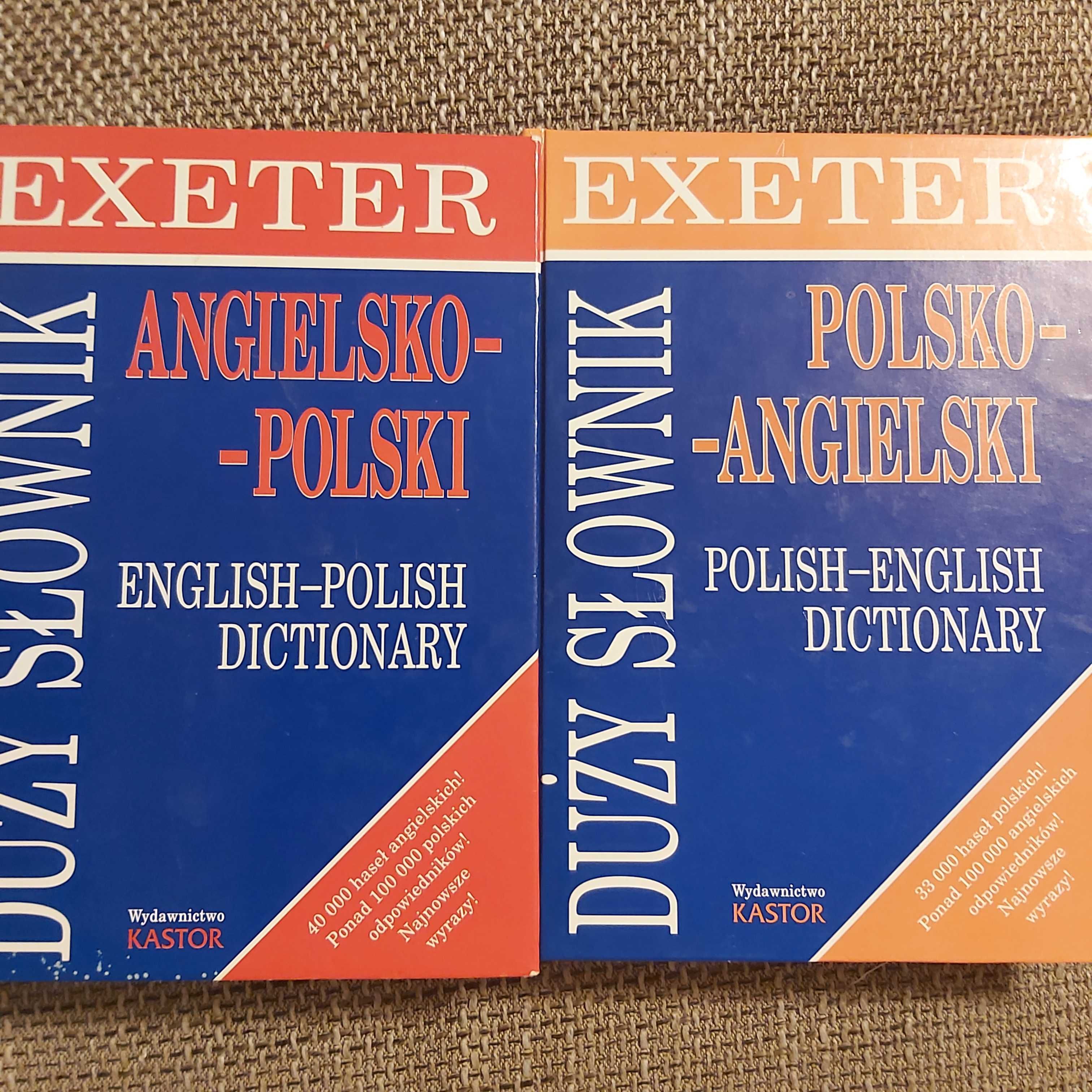 ,, Duży słownik polsko-angielski i angielsko polski,, EXETER