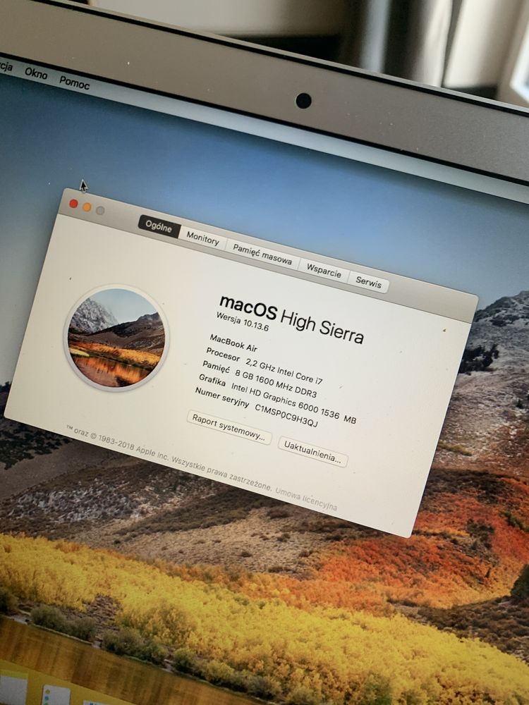 MacBook Air 13,3” A1466 i7 + MS Office