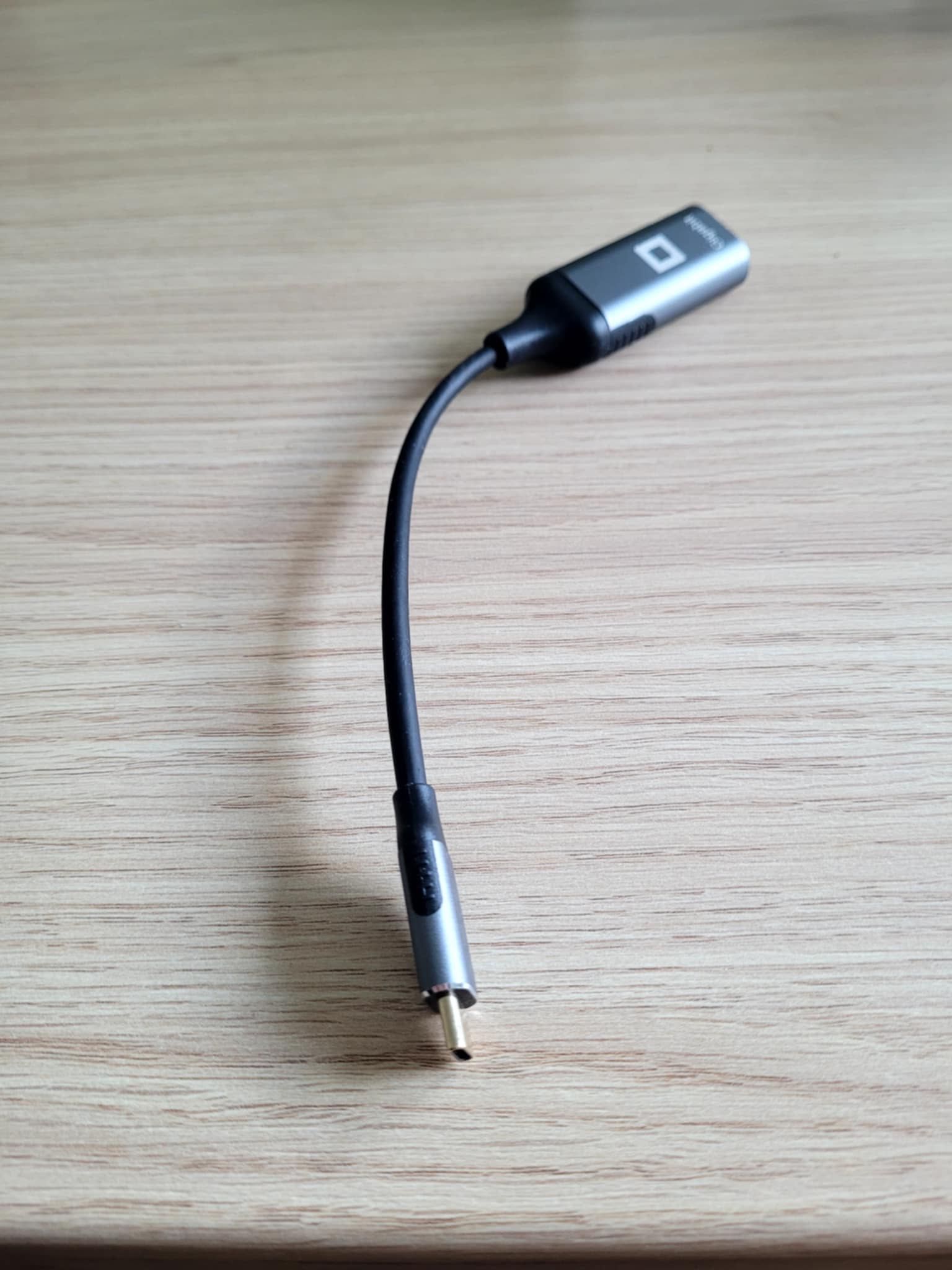 Przejściówka USB-C na Ethernet RJ45, LAN Gigabit 1000 Mb/s