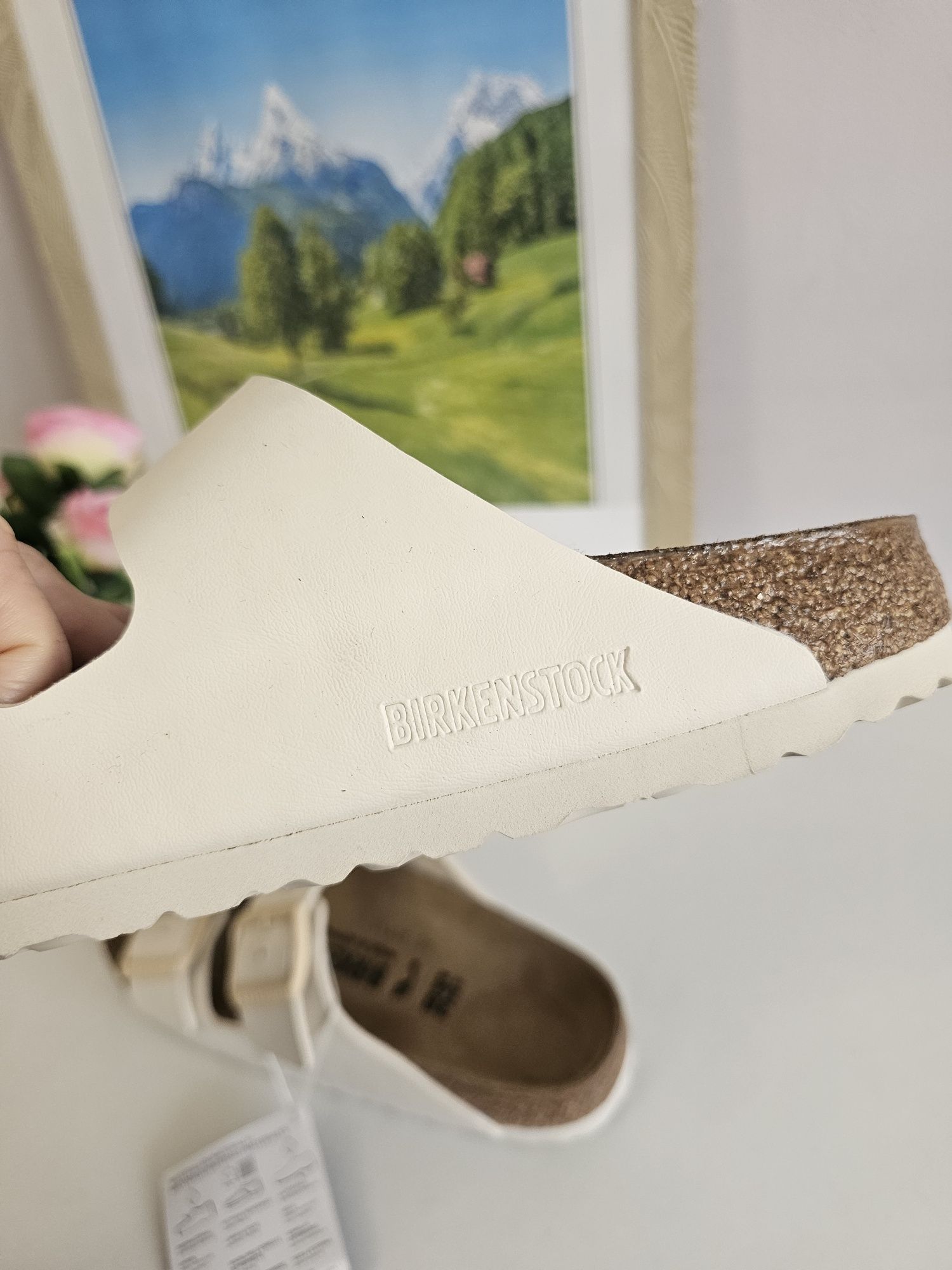 Birkenstock Arizona Eggshell 38 narrow fit  beżowe