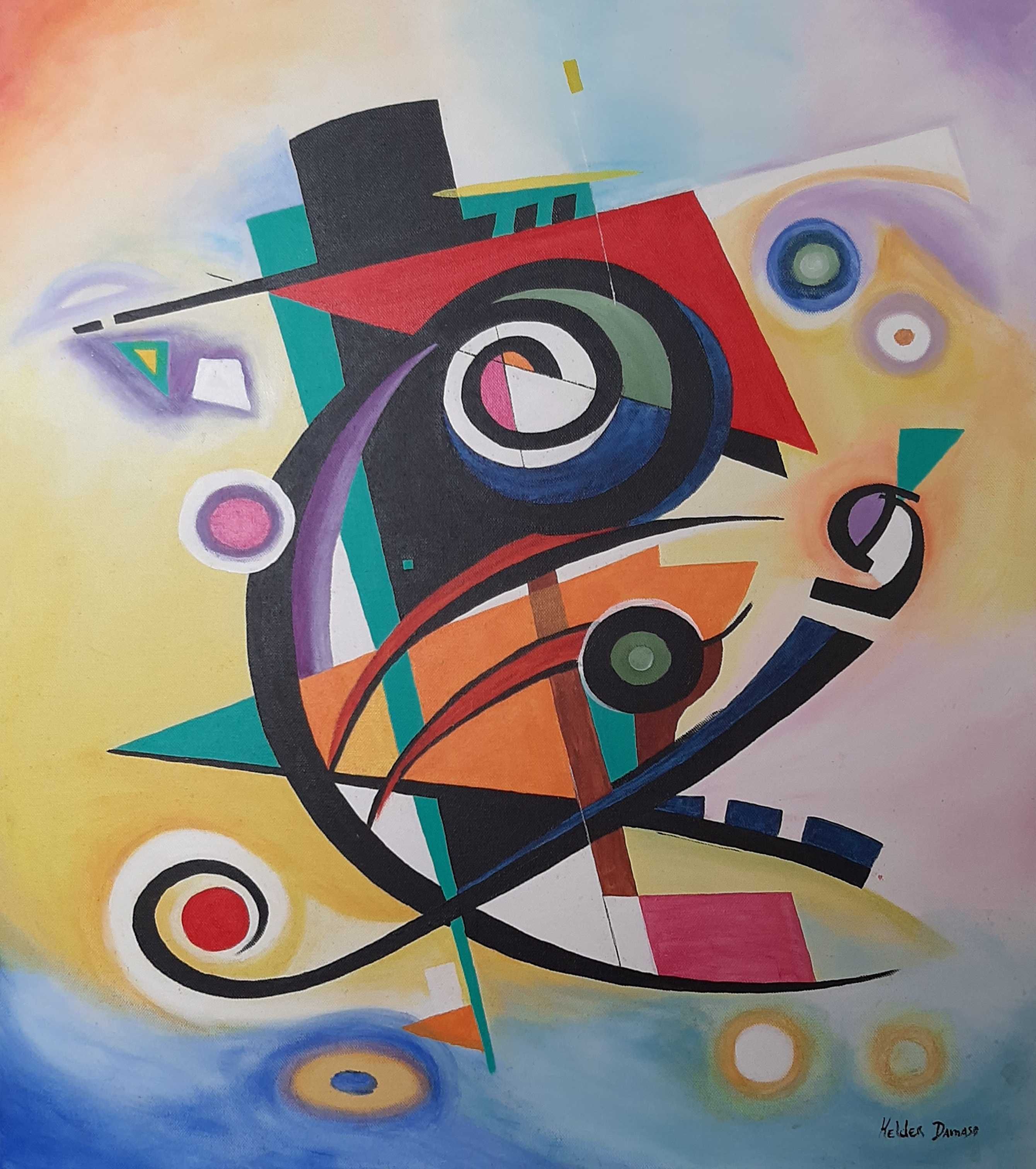 Estudo duma tela de Kandinsky por Helder Damaso