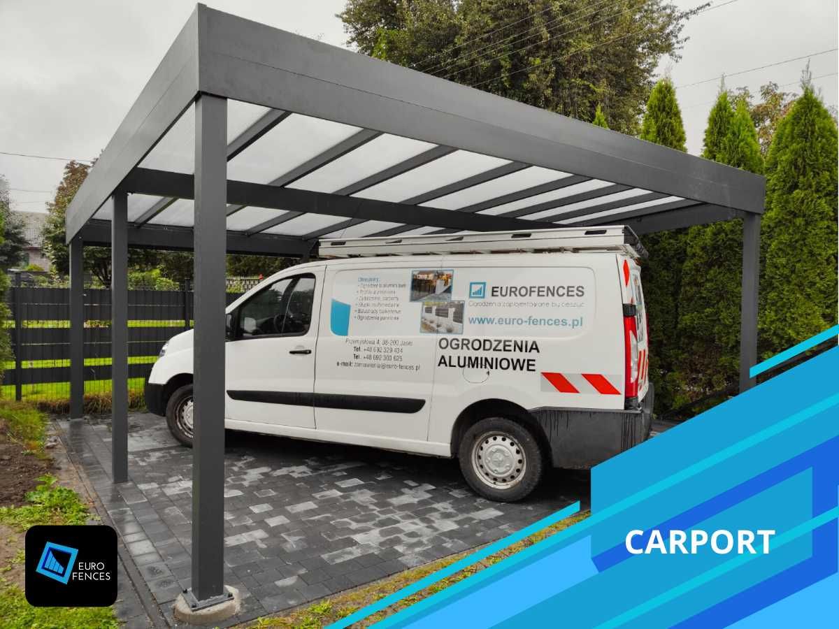 Wiata samochodowa - Carport aluminiowy - Polski producent Euro Fences
