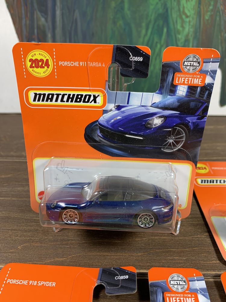 Машинка Matchbox Hot Wheels Porsche 911 Targa, 918 Spyder + Подарунок!