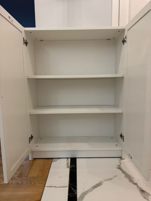 IKEA BILLY OXBERG Regał drzwi biały 80x30x106 cm
