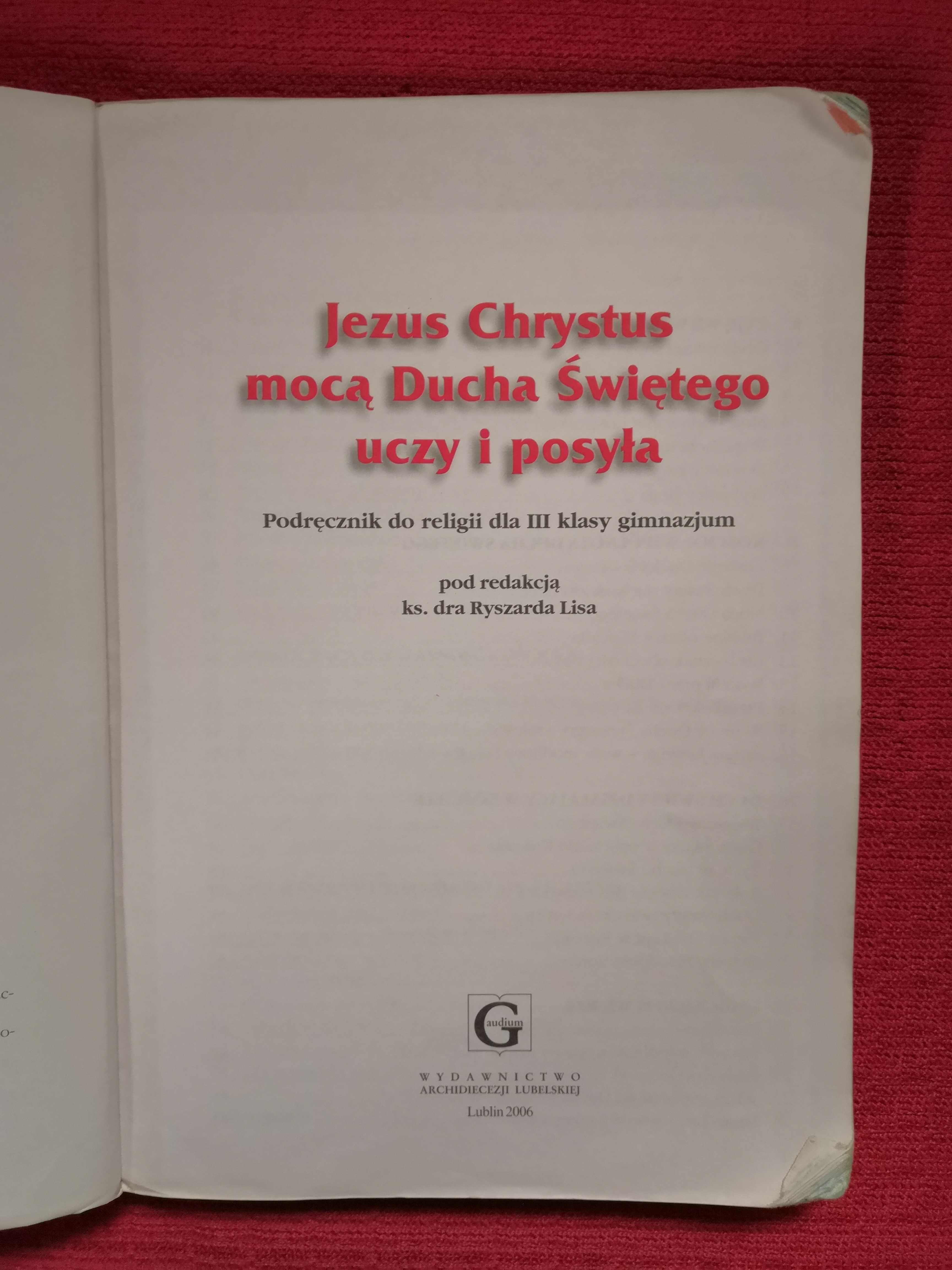 Podręcznik do religii Jezus Chrystus mocą Ducha Świętego uczy i posyła