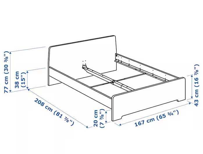 estrutura de cama branca com estrado 160x200cm