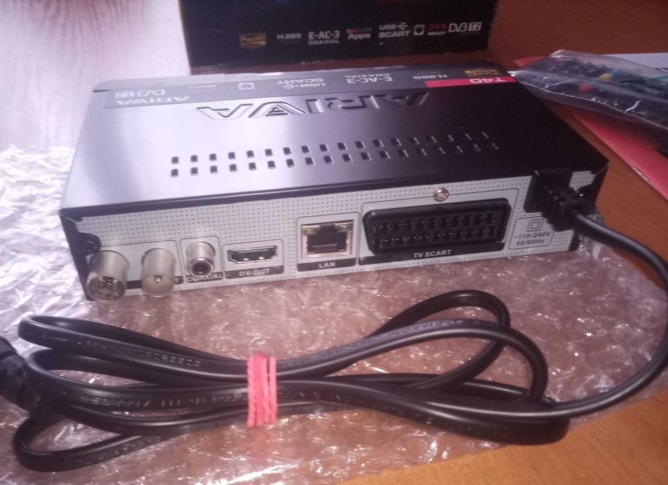 Tuner Dekoder DVB-T2 Ariva T40 Wysoka czułość głowicy !