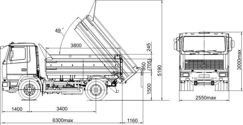 Самоскид МАЗ. Послуги самоскида МАЗ. Услуги Самосвал МаЗ