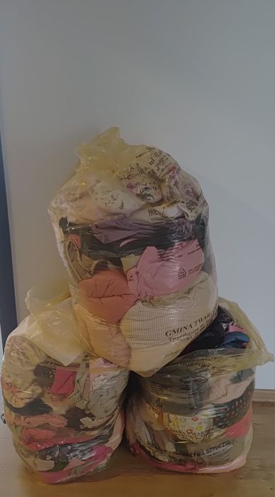 3 worki ubrań dla dziecka od rozm 68 do rozm 92