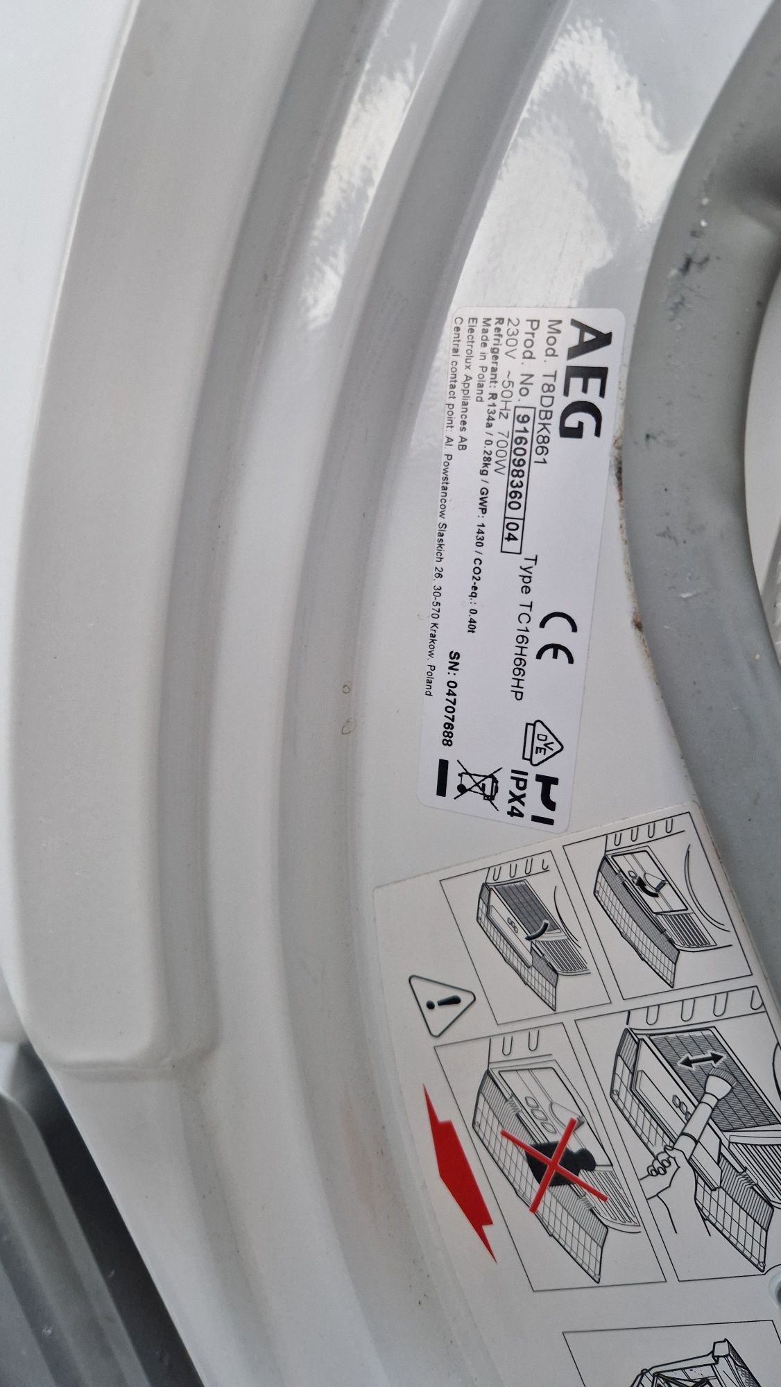 Máquina de Secar Roupa AEG - AVARIA na bomba de calor
Máquina de Seca
