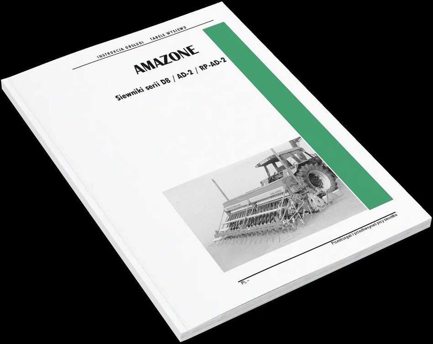 Amazone RP-AD 2 tabele wysiewu instrukcja