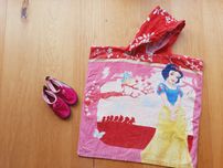 Buty do wody 26/27 ręcznik z kapturem księżniczki plaża basen