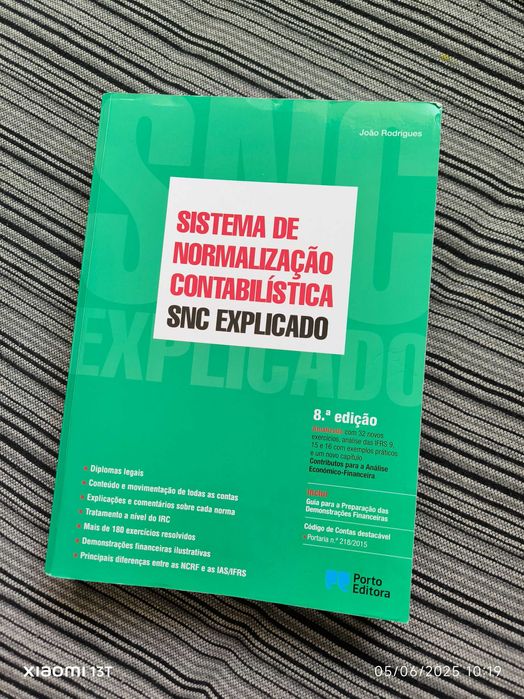 Livro SNC EXPLICADO 8ª edição