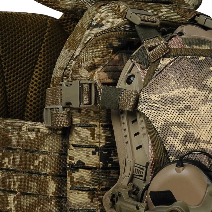 Плитоноска Warmor Gen.5 Піксель + 3 універсальні підсумка під магазини