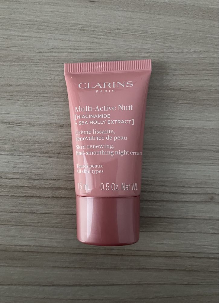 Clarins Multi Active Nuit 15ml krem do twarzy wygładzający zmarszczki